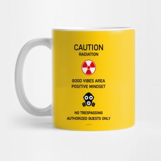 Caution Radiation Area Radioactivity Fukushima Tchernobyl Nuclear Mug